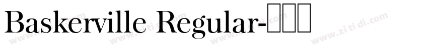Baskerville Regular字体转换